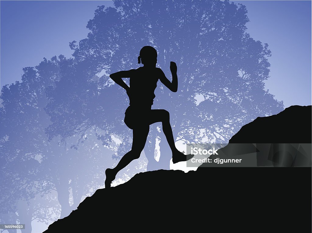 Matin de course - clipart vectoriel de Jogging libre de droits