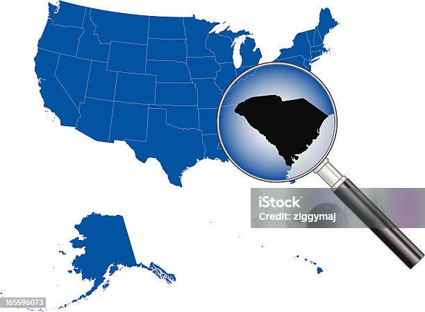 Соединенные Штаты Америки Картаюжная Каролина — стоковая векторная графика и другие изображения на тему Без людей - Без людей, Векторная графика, Иллюстрация