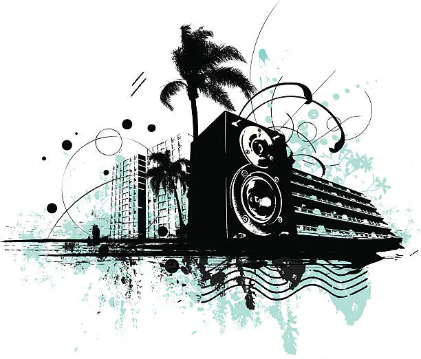 Vector illustration of urban music