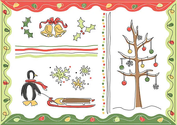 Vector illustration of Christmas Whimsy