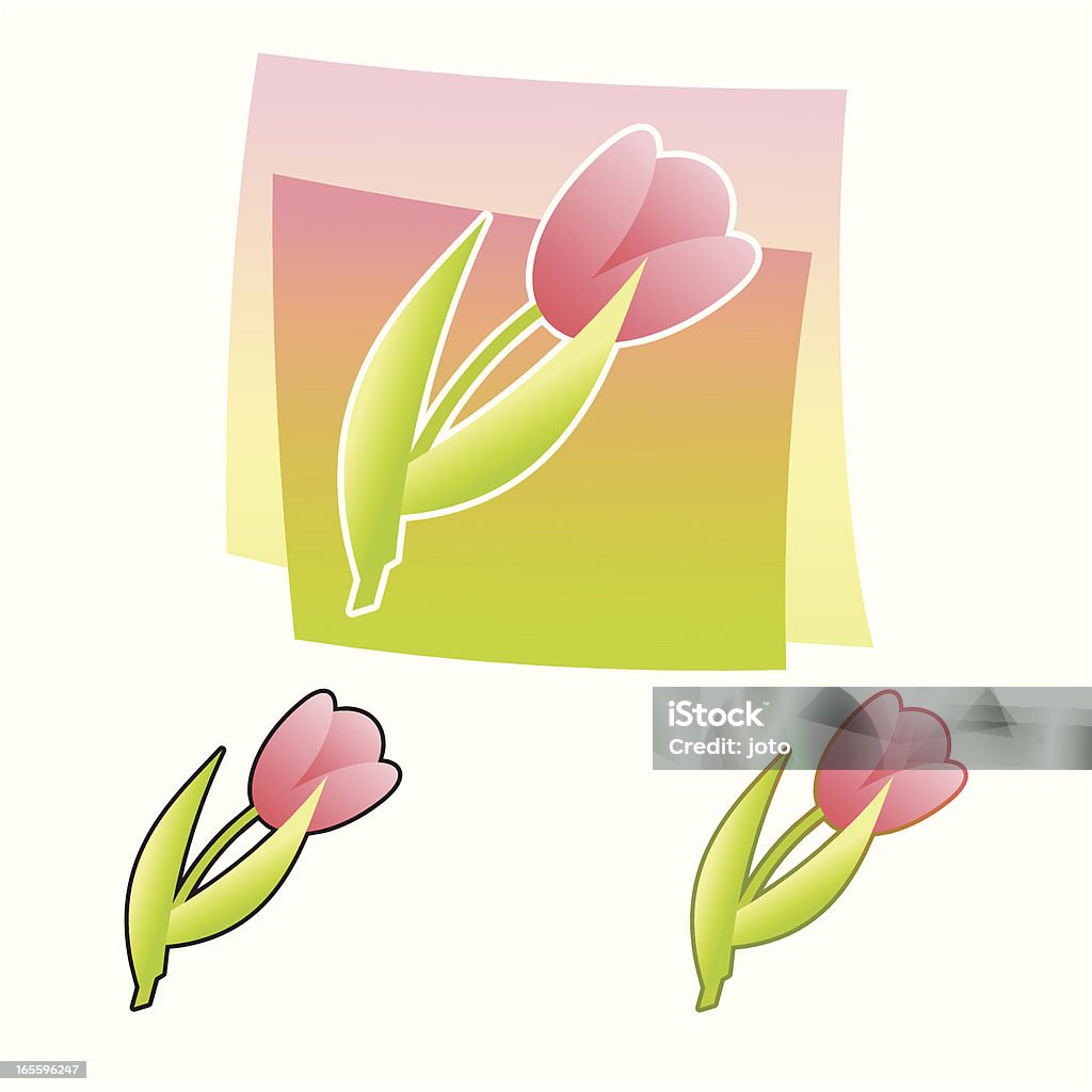 Tulipa - Royalty-free Cabeça de Flor arte vetorial