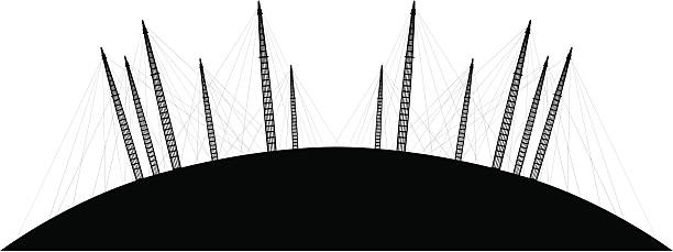 londyński millenium dome - millennium dome stock illustrations