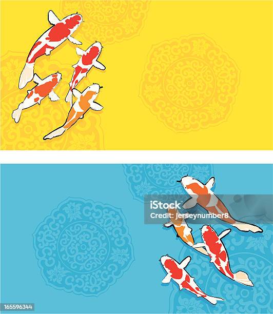 Ilustración de Pescado y más Vectores Libres de Derechos de Colorido - Colorido, Cultura china, Pez