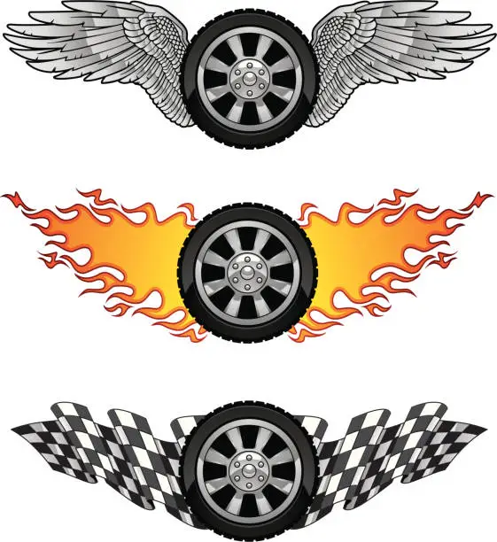 Vector illustration of motorsports