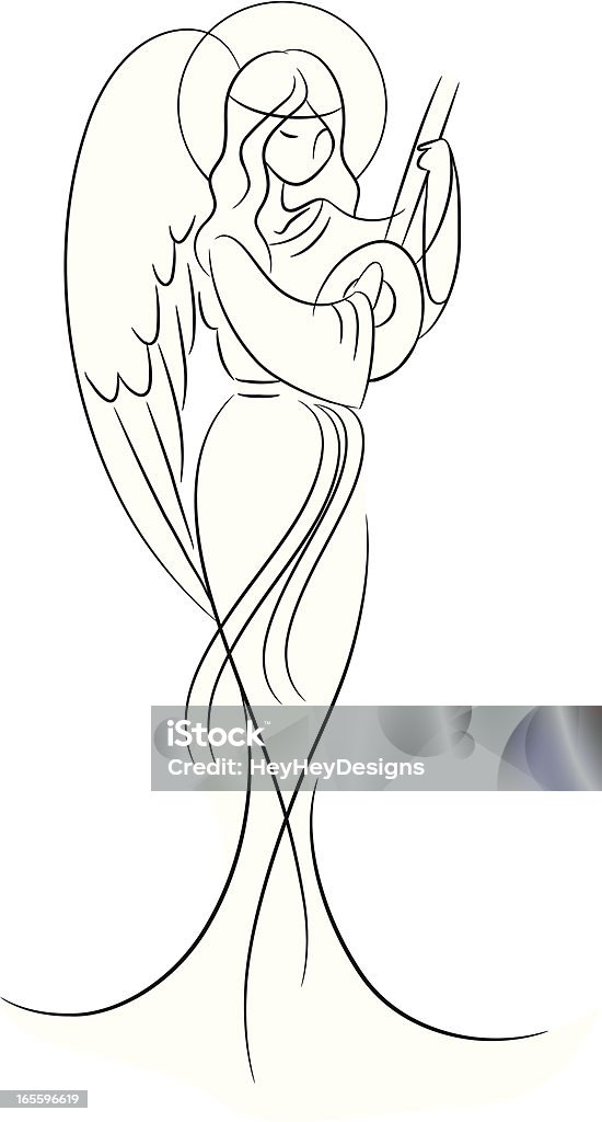 Bautiful Angel - clipart vectoriel de Ange libre de droits