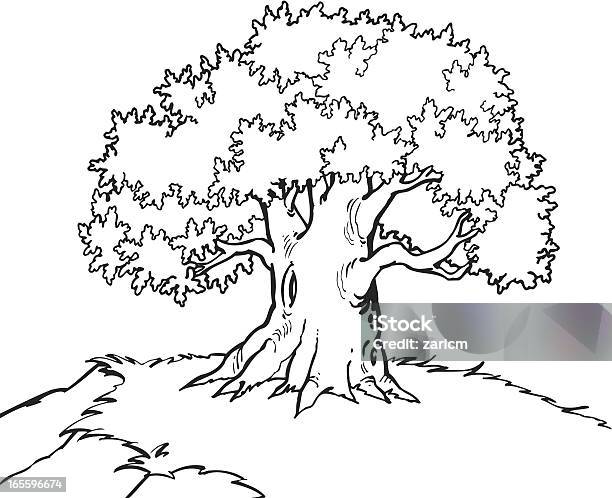 Дерево — стоковая векторная графика и другие изображения на тему Без людей - Без людей, Белый фон, Векторная графика