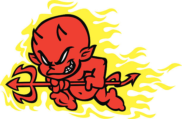 Devil Baby Stock Illustration - Download Image Now - Devil, Baby - Human  Age, Burning - iStock