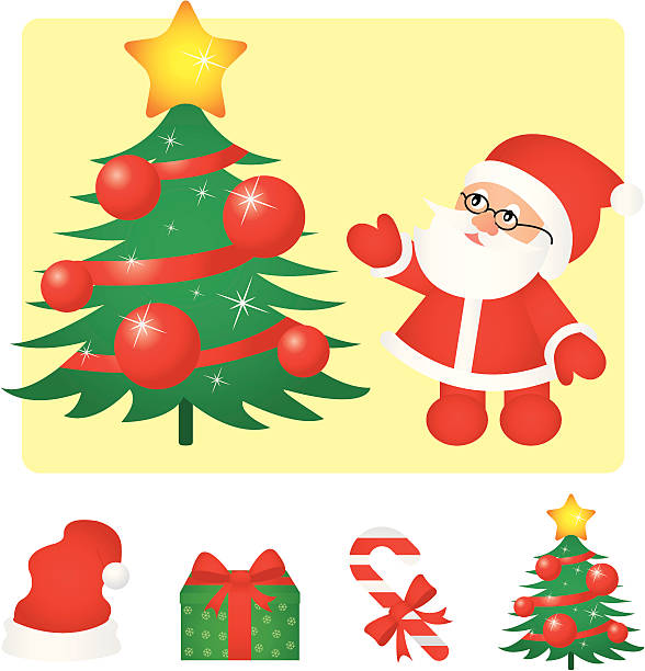 Merry Christmas vector art illustration