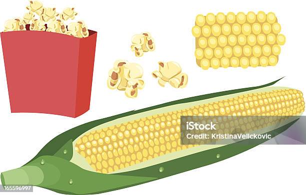 Maïs Vecteurs libres de droits et plus d'images vectorielles de Boîte - Boîte, Pop-corn, Agriculture