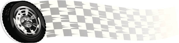 illustrations, cliparts, dessins animés et icônes de checker roue - flag checkered flag sports race checked