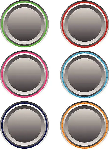 Vector illustration of button