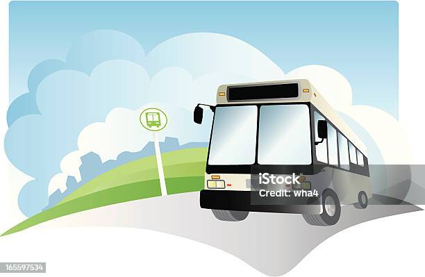 Ilustración de Parada De Autobús y más Vectores Libres de Derechos de Autobús - Autobús, Viñeta, Parada de autobús