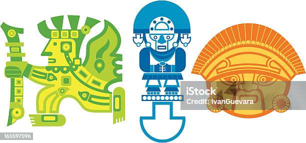 Aztec Logogram Aztec Logos Stock Illustration - Download Image Now - Inca, Aztec ...