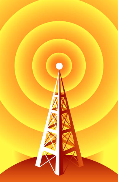 Wireless Technology vector art illustration