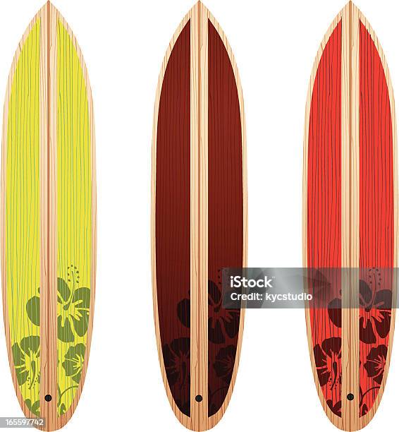 Three Surfboards Stock Illustration - Download Image Now - Surfboard, Hawaiian Culture, In A Row