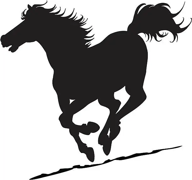 Vector illustration of Horse