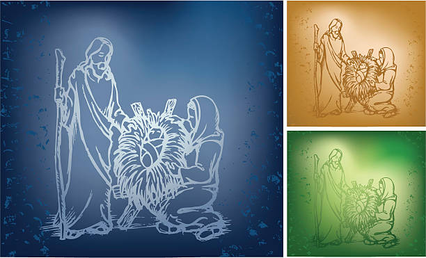 ilustrações, clipart, desenhos animados e ícones de da sagrada família - gloria maria