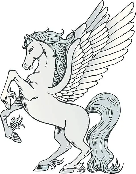 Vector illustration of Pegasus