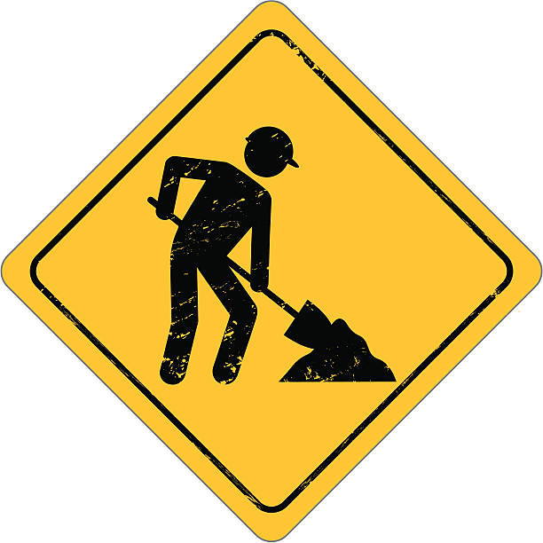 construction site construction site sign..editable vector illustration.include files:eps8,aics2,jpg repairing construction site construction web page stock illustrations