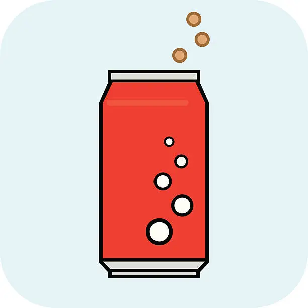 Vector illustration of Soda Pop Can