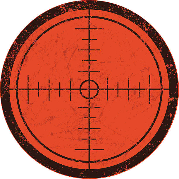 Rifle Scope Crosshairs Crosshairs guns stock illustrations