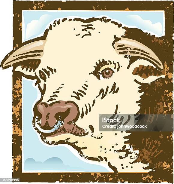 Ilustración de Toro De Grunge y más Vectores Libres de Derechos de Agricultura - Agricultura, Animal, Animal doméstico