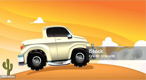 Samochód Na Hill - Stockowe grafiki wektorowe i więcej obrazów Bez ludzi - Bez ludzi, Chmura, Ciężarówka