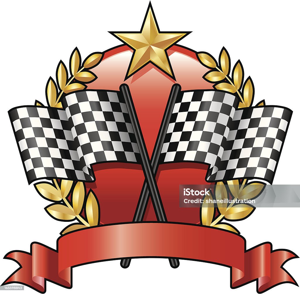 Rennsport-Emblem 2 - Lizenzfrei Auszeichnung Vektorgrafik