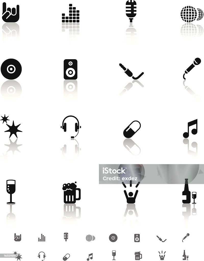 Party icon set Party icon set . Headphones stock vector