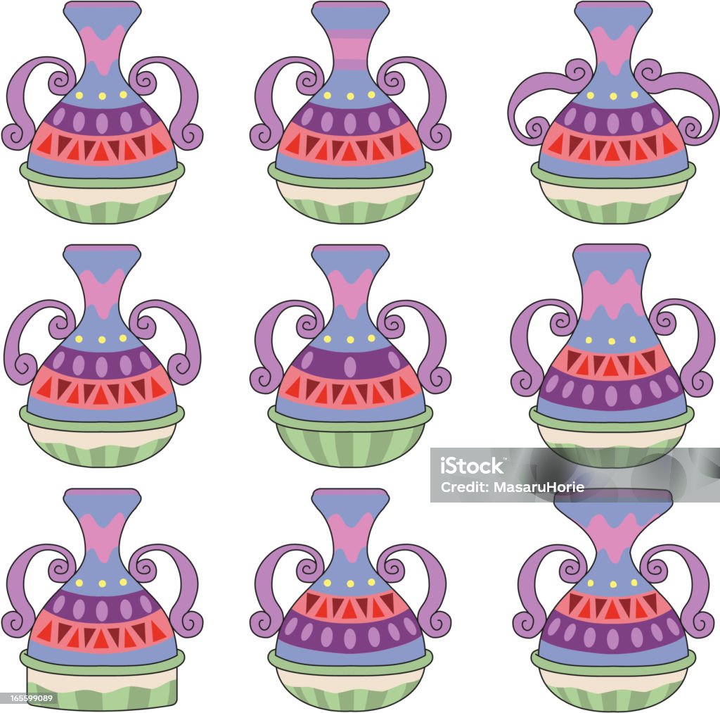 Similar pots series "9 similar pots series . They all look the same, but they are all different. Useful for games and quiz." Amphora stock vector