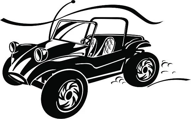 Vector illustration of Dune Buggy