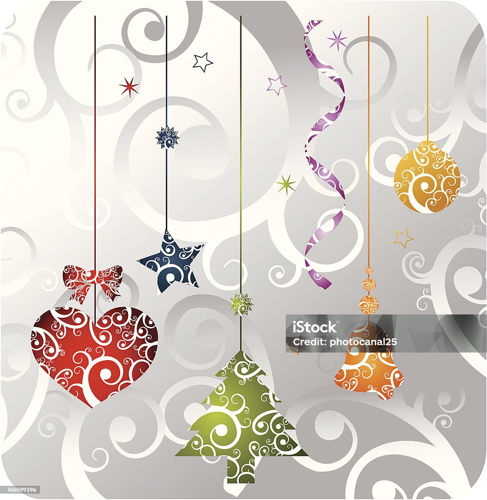 Natale a colori - arte vettoriale royalty-free di Natale