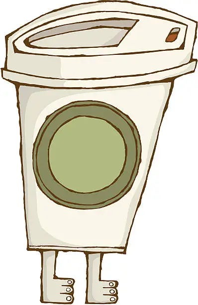 Vector illustration of To Go Cup