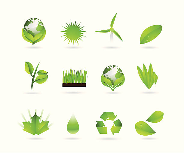 Eco Illustrationen – Vektorgrafik