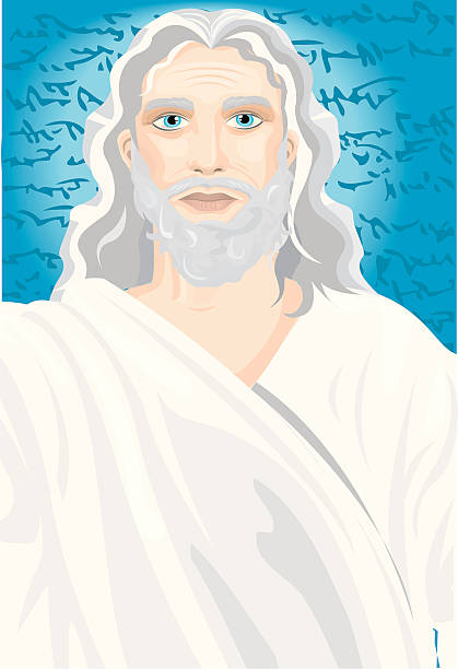 Ilustración de Dios y más Vectores Libres de Derechos de Padre - Padre, Dios,  Rezar - iStock