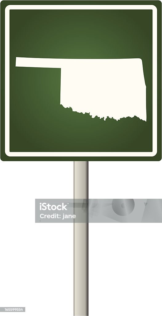 Placa de Oklahoma - Vetor de Destino turístico royalty-free