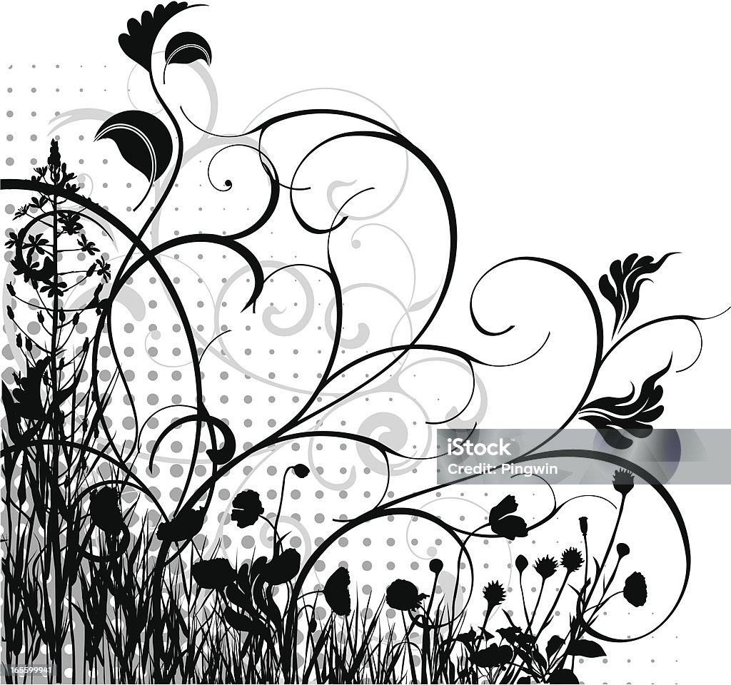 角模様 - つる性植物のロイヤリティフリーベクトルアート