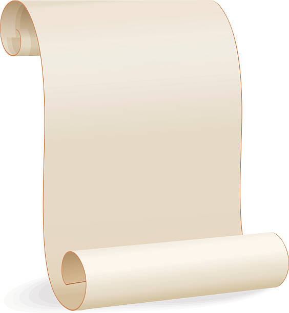 ブランク紙のスクロール - scroll parchment paper old点のイラスト素材／クリップアート素材／マンガ素材／アイコン素材