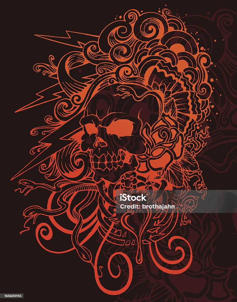 skullblaster - Royalty-free Tatuagem arte vetorial