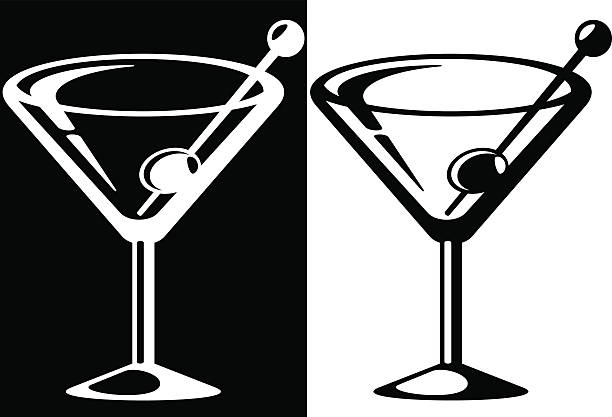 Martini icon vector art illustration
