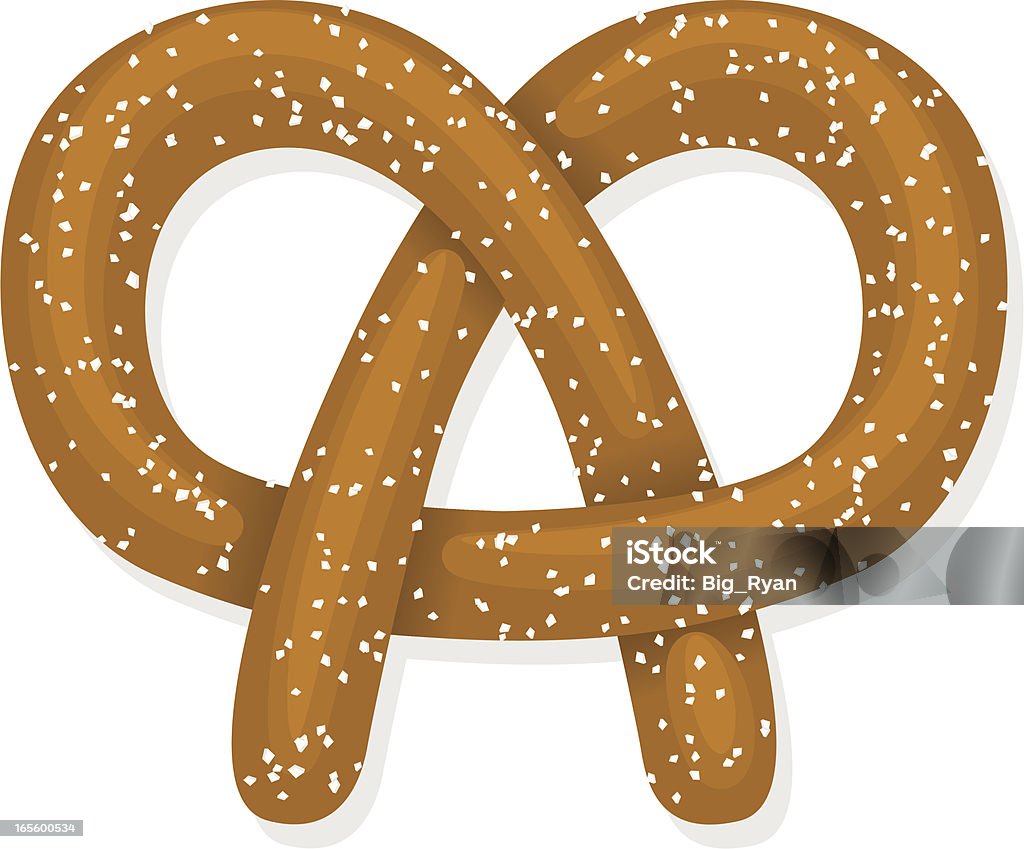 pretzel - Vetor de Alimentação Não-saudável royalty-free