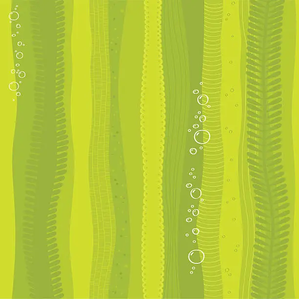 Vector illustration of Seamless seaweed background