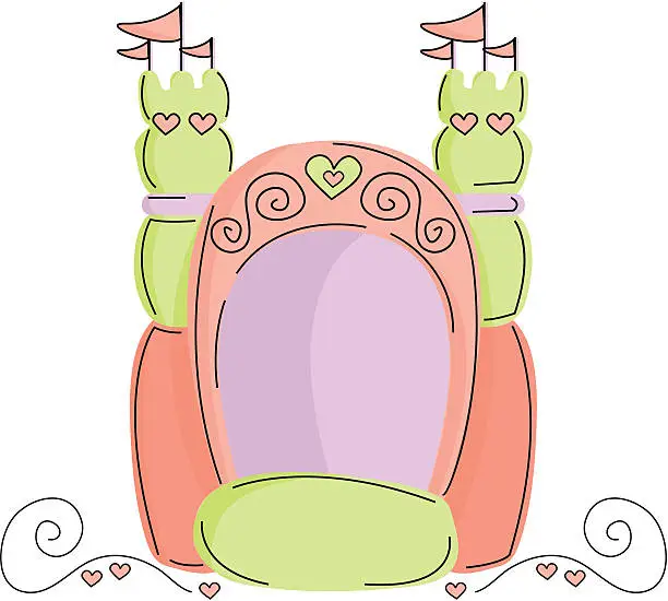 Vector illustration of Princess Castle