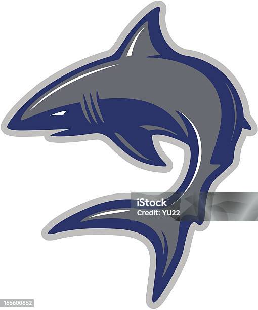 Shark Mascot Stock Illustration - Download Image Now - Shark, Logo, Vector