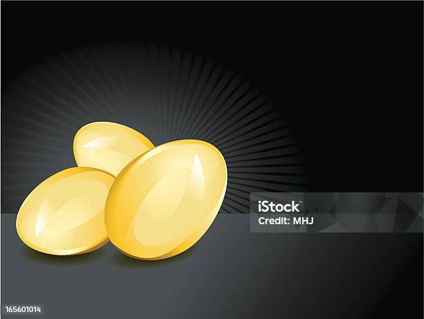 Golden Uovoconcetto Di Risparmio E La Ricchezza - Immagini vettoriali stock e altre immagini di Abbondanza - Abbondanza, Affari, Brillante