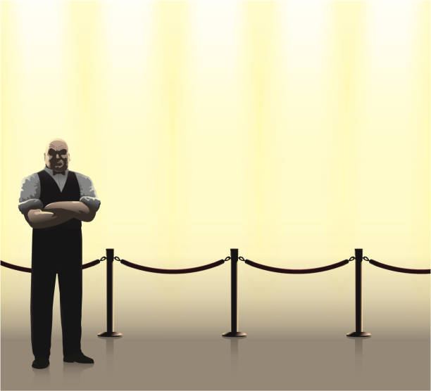Security Bouncer Rope 10+ Bouncer Red Rope Illustrations, Royalty-Free Vector Graphics & Clip ...
