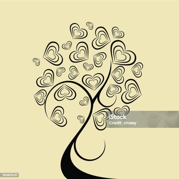 Love Tree Pattern Love Tree Stock Illustration - Download Image Now - Cool Attitude, In ...