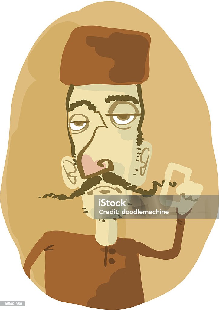 Sombrero & Bigote - arte vectorial de Adulto libre de derechos