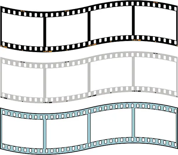 Vector illustration of Film Strip 35mm