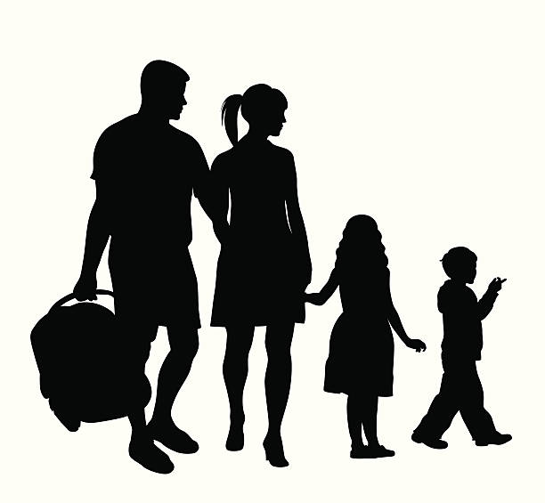 familyicon - silhouette mother baby computer graphic stock illustrations